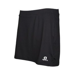 Laterales APACS 112 negra y blanca con inserciones elásticas y costuras planas para libertad de movimiento