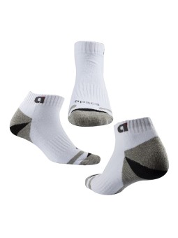Calcetines APACS 012 Gris con algodón premium y ajuste seguro para zapatillas deportivas