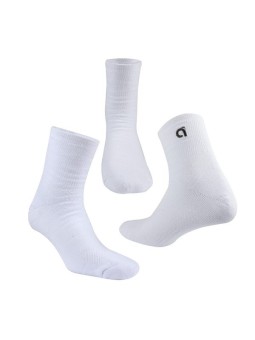 Calcetines APACS 803 Pro blancos con diseño técnico y ajuste anatómico