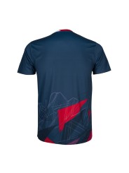 Camiseta técnica APACS 10158 azul marino trasera, secado rápido