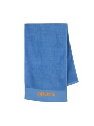 Primer plano de la textura de la toalla deportiva en algodón premium con alta capacidad de absorción y secado rápido