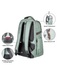 Bolsillos interiores y frontales Mochila APACS 339 para mantener objetos bien organizados