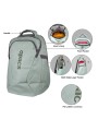 Interior Mochila APACS 339 con gran capacidad para ropa, libros o material deportivo