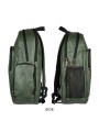 Perfil lateral Mochila APACS 337 Green con bolsillos exteriores y estructura resistente