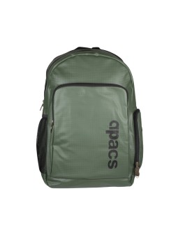 Mochila APACS 337 Green vista frontal en color verde con diseño urbano y deportivo