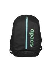 Cremallera central abierta Mochila APACS 335 Negra con acceso rápido al interior