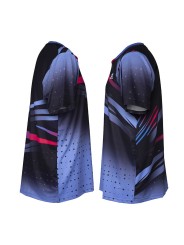 Paneles ventilados y costuras reforzadas APACS 10152 black & purple multideporte