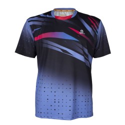 Camiseta APACS 10152 (Black-Purple)