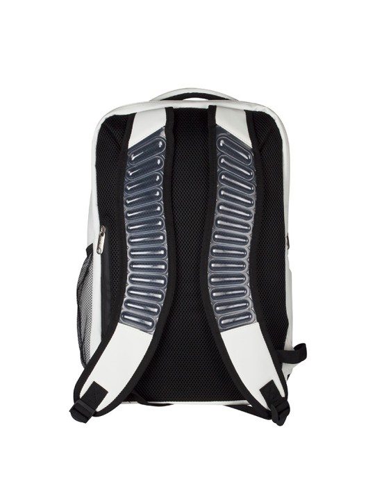 Parte trasera Mochila APACS 336 Blanca con asas acolchadas ergonómicas para transporte cómodo
