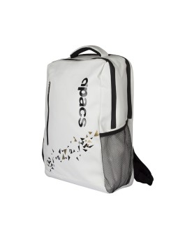 Mochila APACS 336 Blanca vista frontal con diseño moderno y gran capacidad deportiva