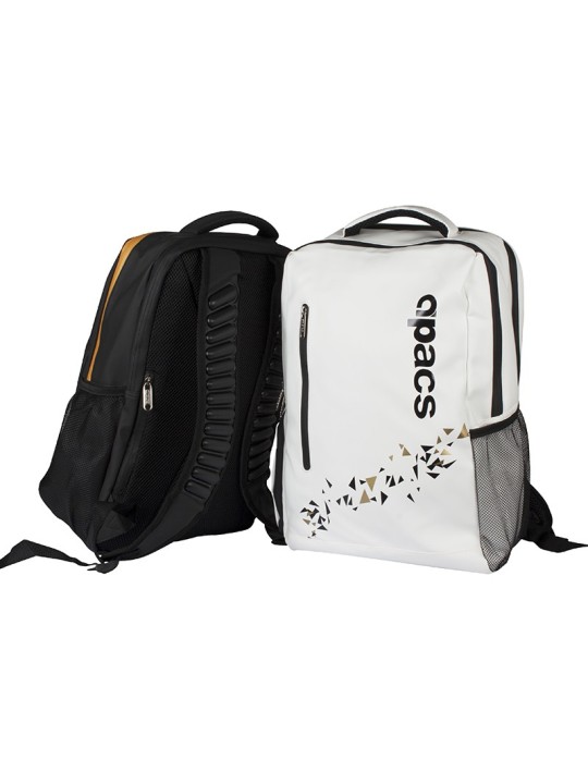 Mochila APACS 336 Blanca | Alta Capacidad y Comodidad
