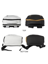 Mochila APACS 336 Blanca con compartimento separado para zapatillas deportivas