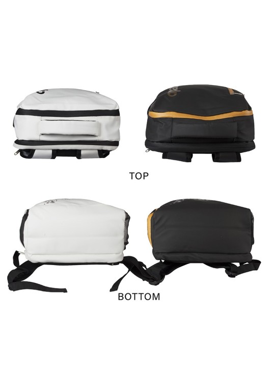 Mochila APACS 336 Blanca con compartimento separado para zapatillas deportivas