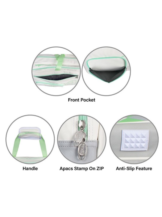 Bolsillo frontal APACS D-821 de fácil acceso para grips, toalla y móvil