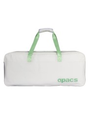Parte posterior APACS D-821 con asa reforzada y correas ergonómicas para transporte cómodo