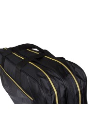 Detalle tejido resistente al agua y costuras reforzadas APACS D-812 para durabilidad multideporte