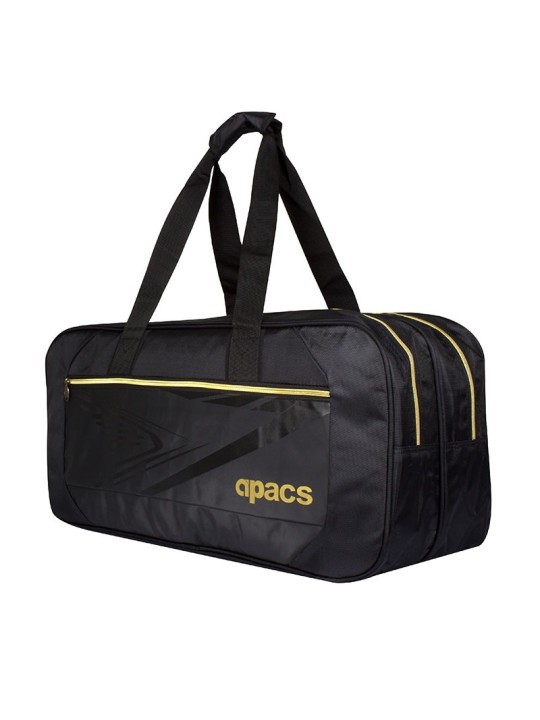 Raquetero APACS D-812 perfil lateral con doble compartimento amplio para raquetas y accesorios