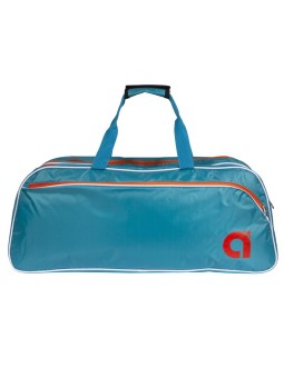 Raquetero APACS 2203 azul frontal con doble compartimento para raquetas y accesorios