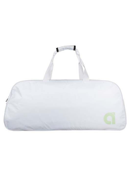 Parte posterior APACS 2203 blanco con correas acolchadas ergonómicas y respaldo ventilado