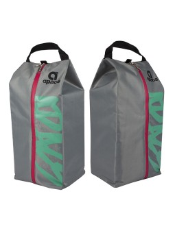 Bolsa para zapatillas APACS gris con diseño moderno y tejido resistente, perfecta para uso diario