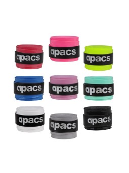 Detalle del Overgrip APACS 016 con textura adherente y superficie suave para máximo confort