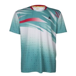 Camiseta APACS 10152 (Turquoise-White)