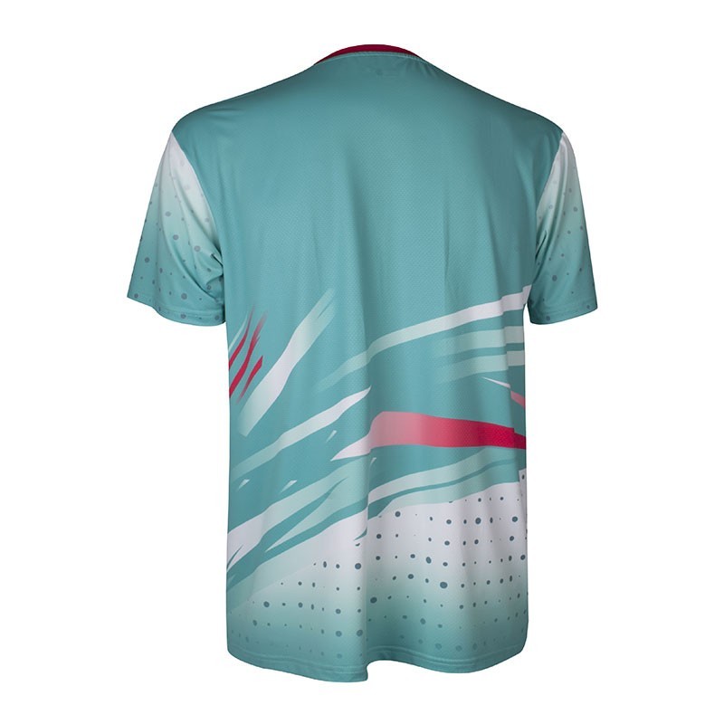 Secado rápido APACS 10152 turquesa y blanca trasera con tecnología antiolor para entrenamientos