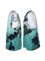 Laterales con costuras reforzadas e inserciones antiolor APACS 10151 white & green