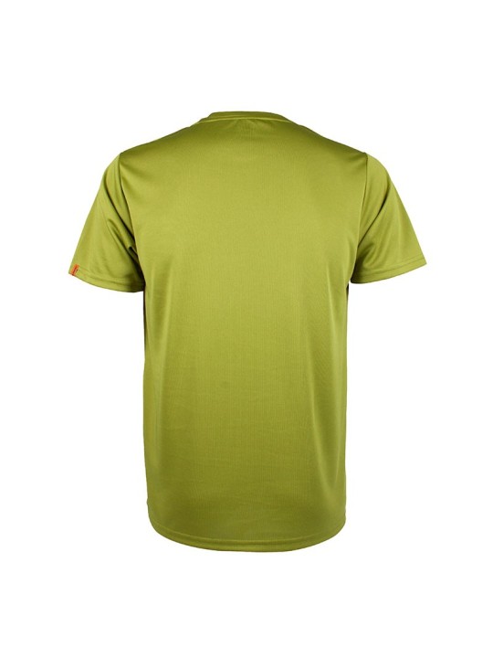 Vista trasera APACS 309 verde corte recto transpirable para entrenamientos intensivos