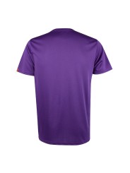 Vista trasera APACS 306 morada con corte ergonómico y secado rápido para entrenamientos intensos