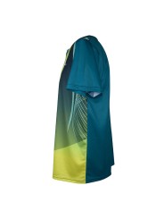 Paneles laterales stretch APACS 10137 esmeralda y neon con costuras flatlock para máximo confort