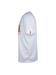 Laterales con inserciones reflectantes y costuras planas APACS 501 blanca para máxima visibilidad