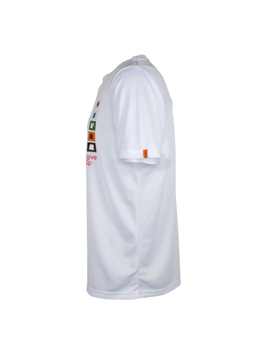 Laterales con inserciones reflectantes y costuras planas APACS 501 blanca para máxima visibilidad